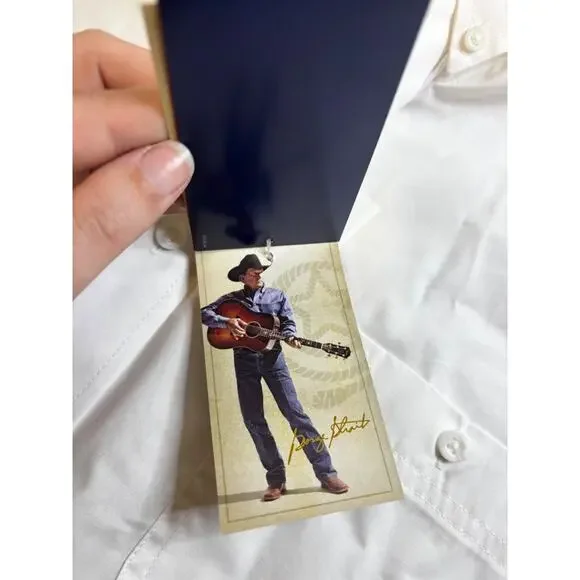 NWT Wrangler George Strait Collection Men's Button Up Long Sleeve Size XL Cowboy - Picture 14 of 14